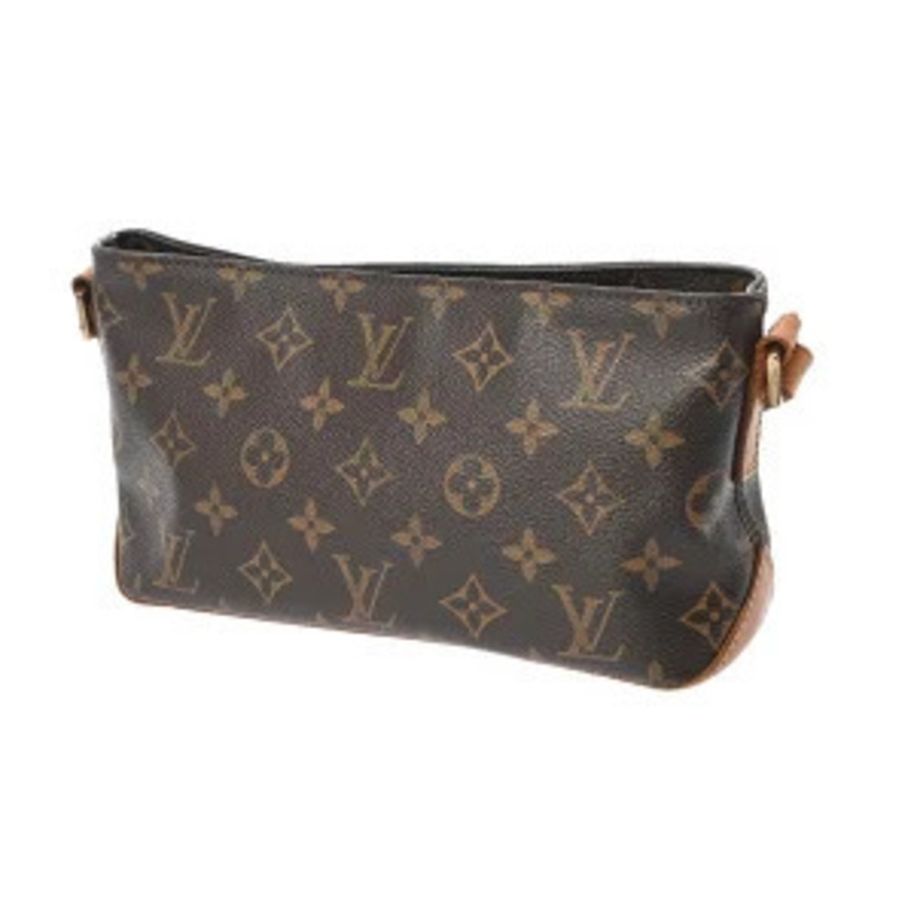 Louis Vuitton Bag Canvas Shoulder Brown Trotteur Monogram
